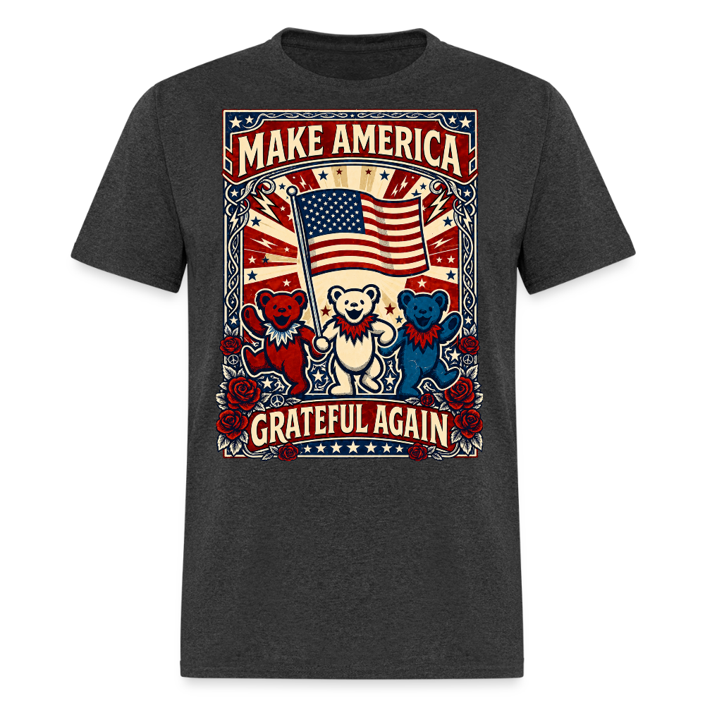 Make America Grateful Again Tee - heather black