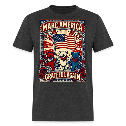 Make America Grateful Again Tee - heather black