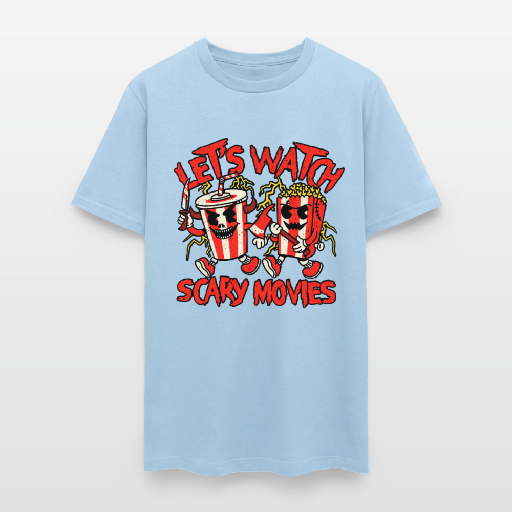 Scary Movies Shirt - powder blue