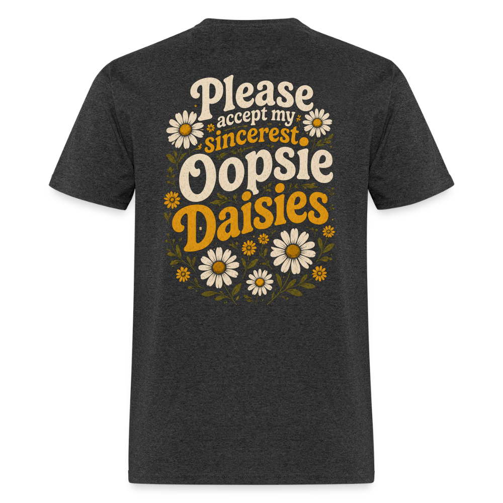 Oopsie Daisies Shirt - heather black