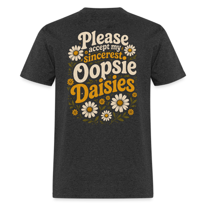 Oopsie Daisies Shirt - heather black