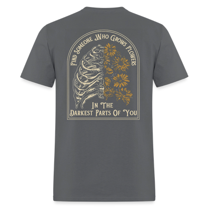 Flowers In The Dark™ Tee - charcoal