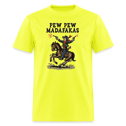 Pew Pew Shirt - safety green