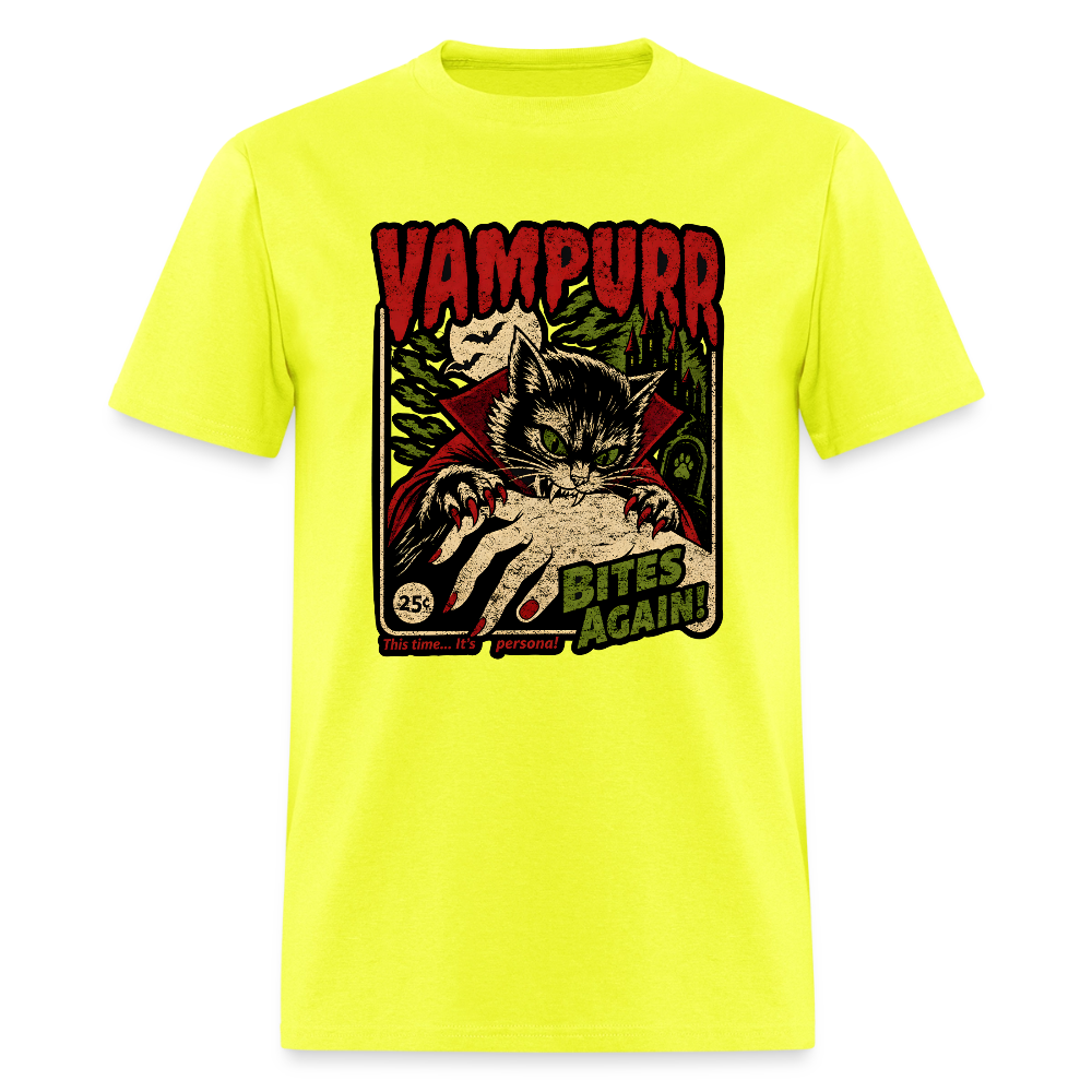 Vampurr Bites Again Shirt - safety green