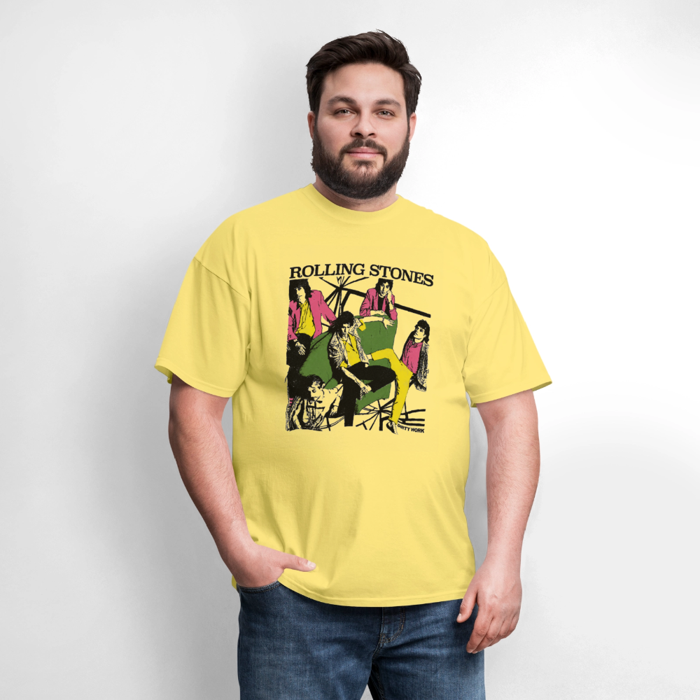 Rolling Stones Shirt - cornsilk