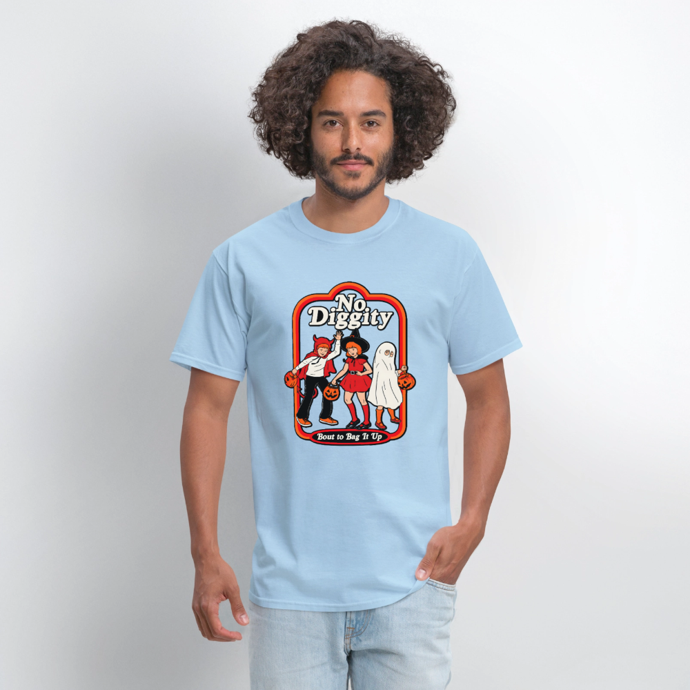 No Diggity Shirt - powder blue