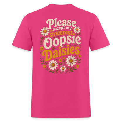 Oopsie Daisies Shirt - fuchsia