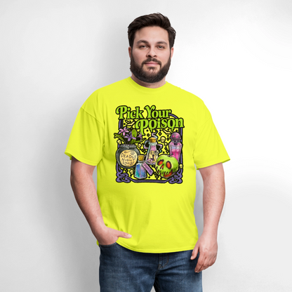 Pick Your Poison Shirt - safety green