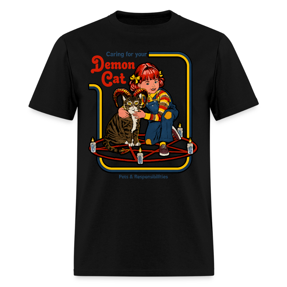 Demon Cat Shirt - black