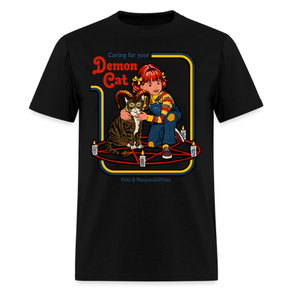 Demon Cat Shirt - black