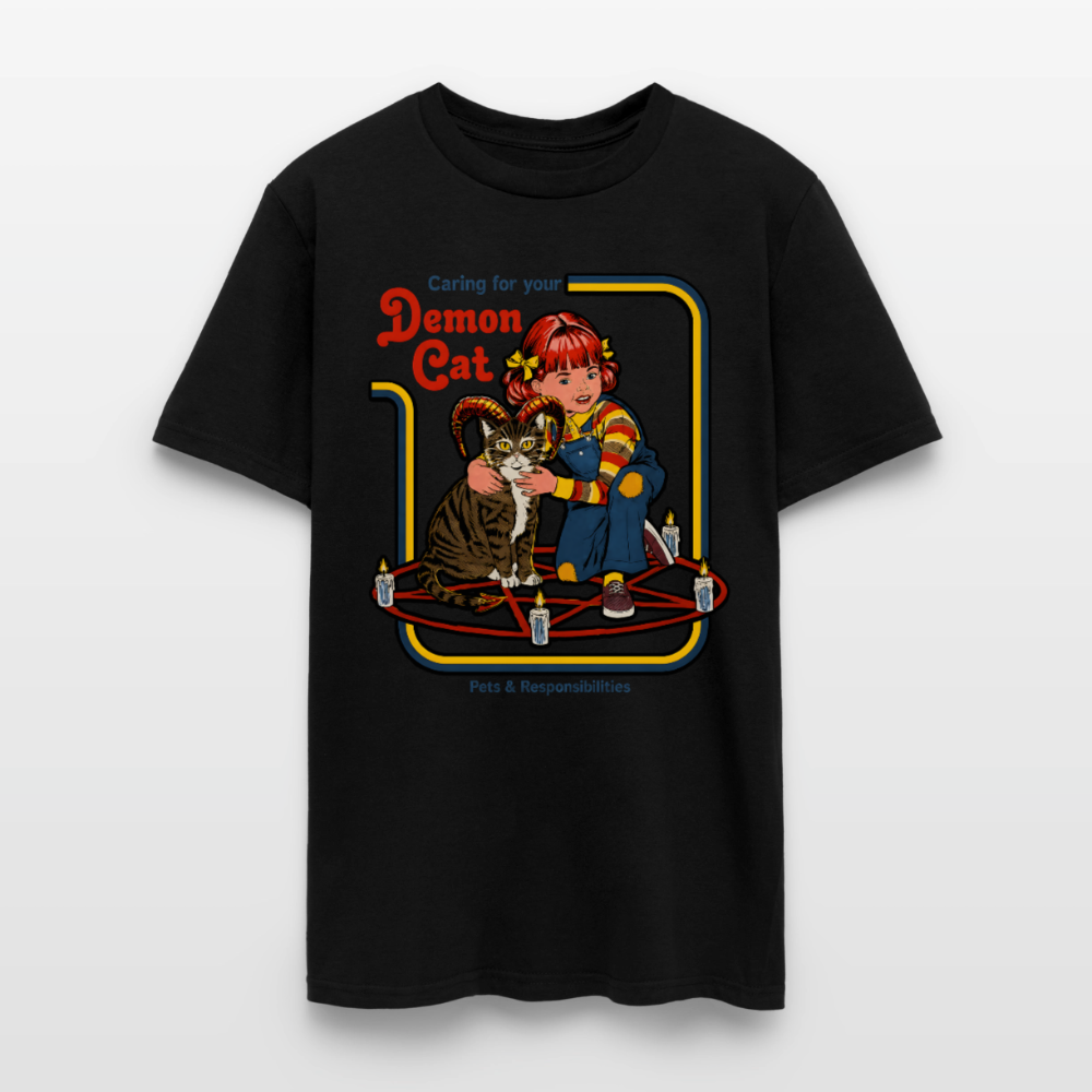 Demon Cat Shirt - black
