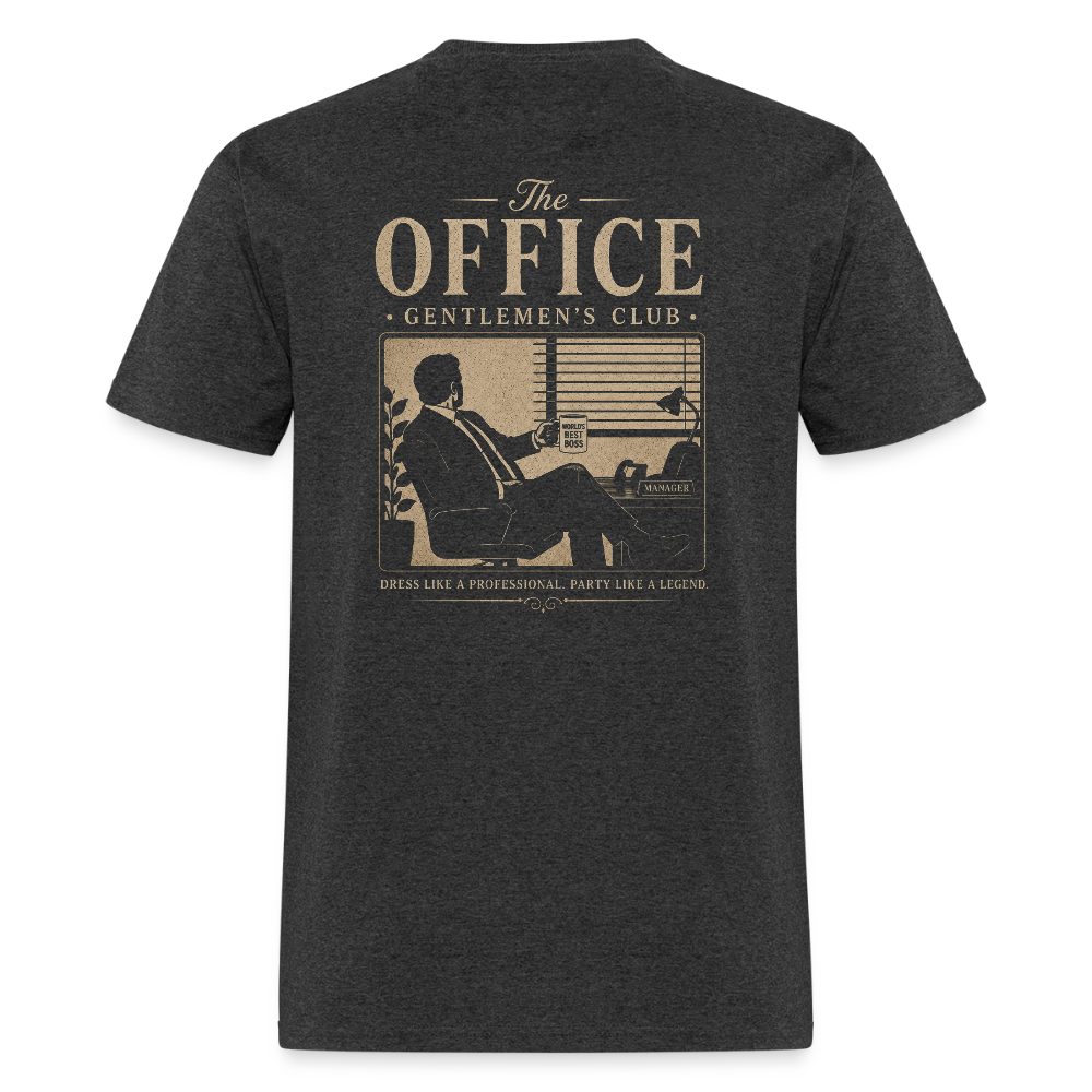 "The Office" Gentlemen's Club Tee - heather black