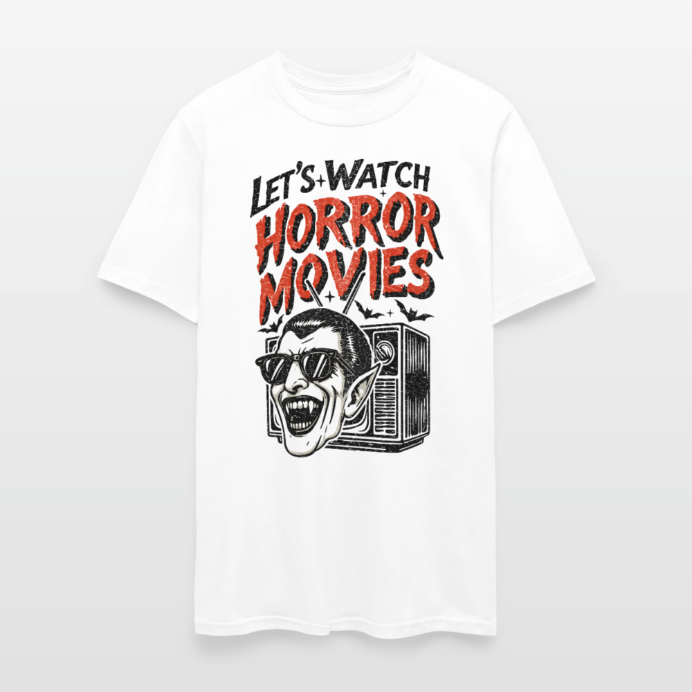 Let's Watch Horror Movies Shirt - white