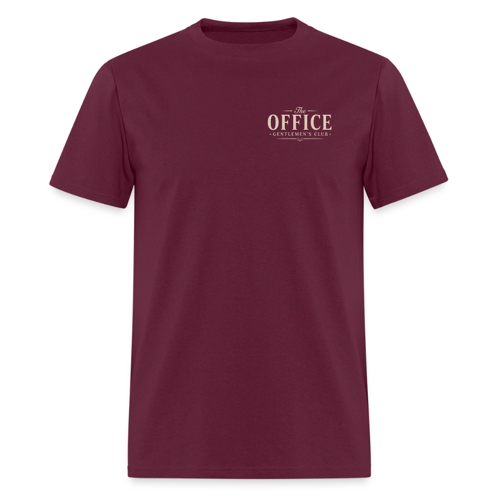 "The Office" Gentlemen's Club Tee - burgundy