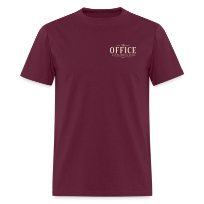 "The Office" Gentlemen's Club Tee - burgundy