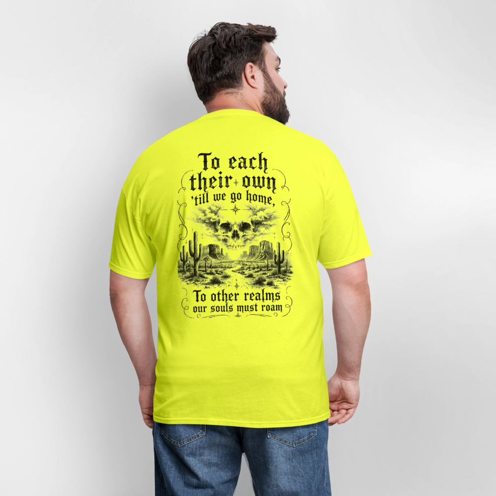 Turtles All the Way Down Tee - safety green