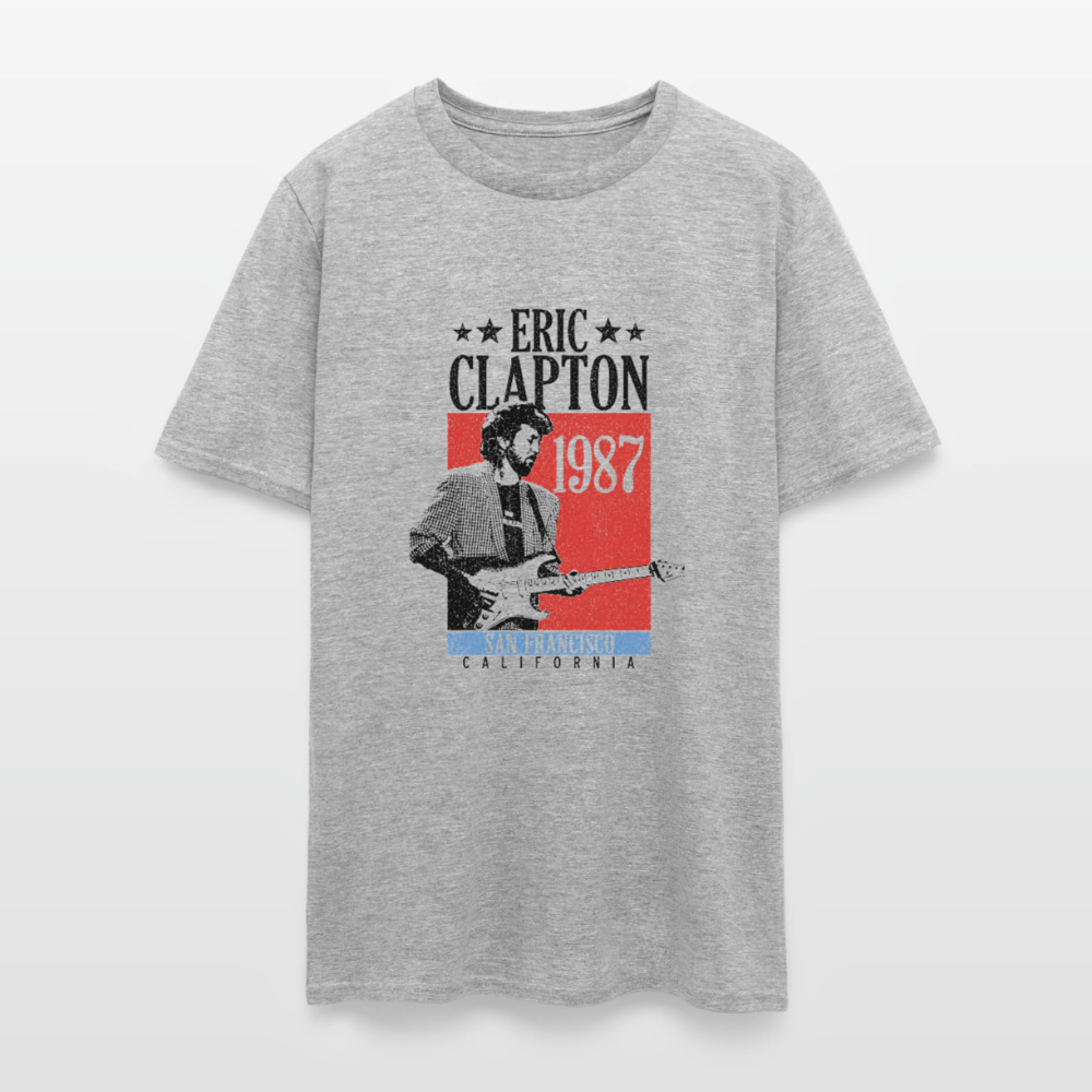 Clapton 1987 Tour Shirt - heather gray