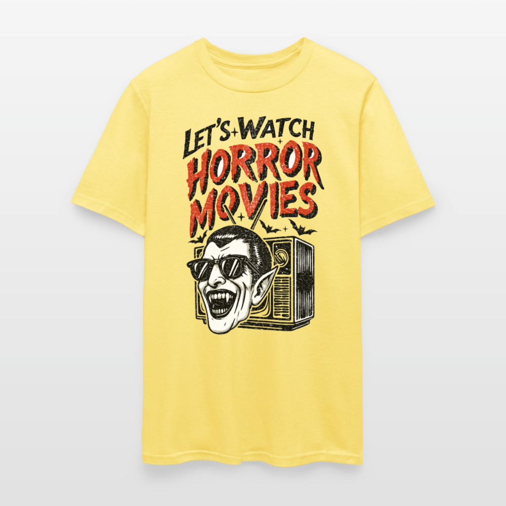 Let's Watch Horror Movies Shirt - cornsilk