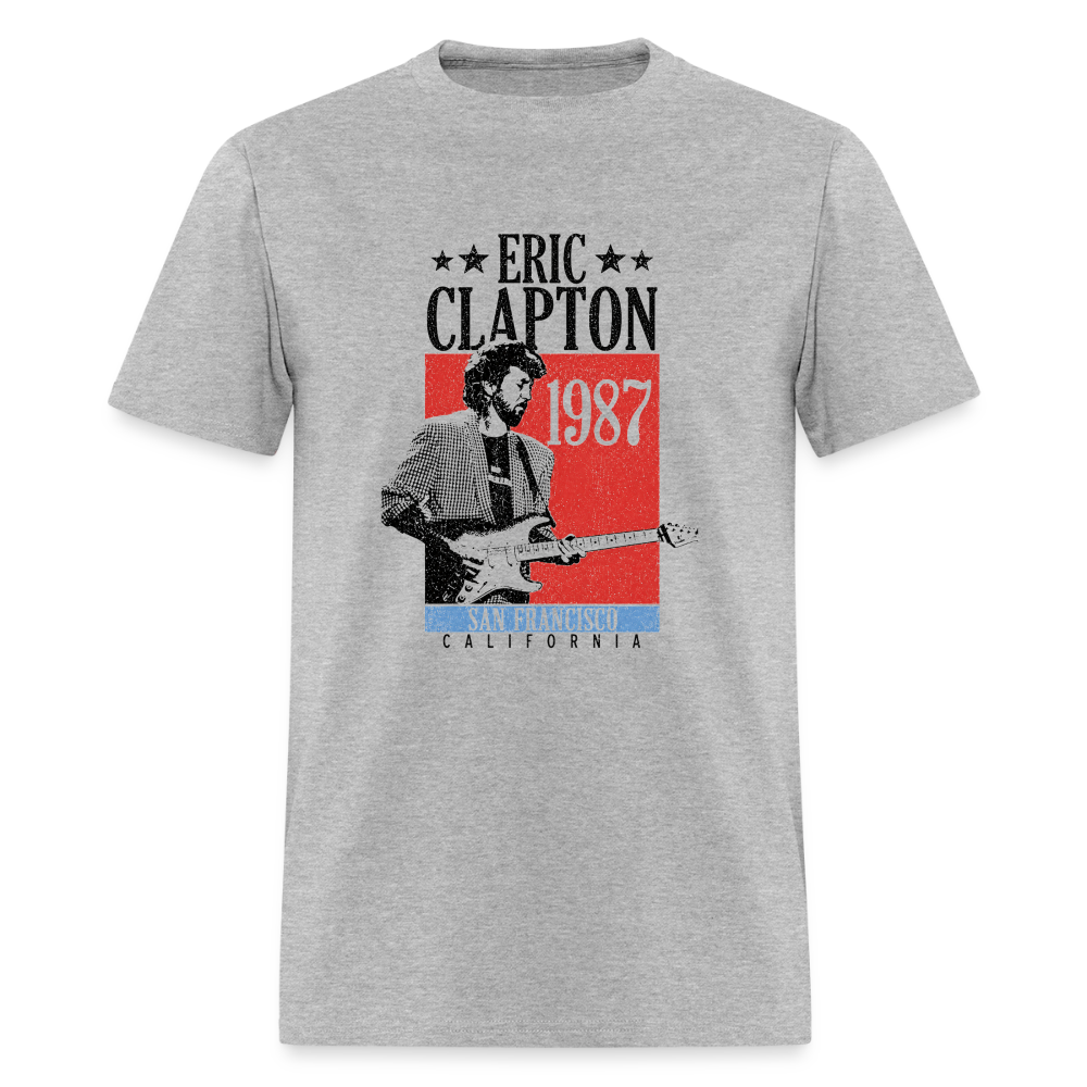 Clapton 1987 Tour Shirt - heather gray