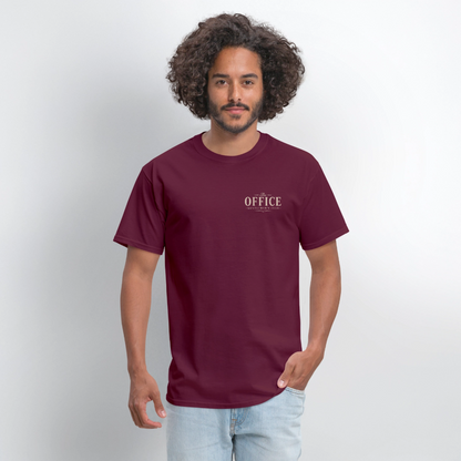 "The Office" Gentlemen's Club Tee - burgundy