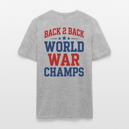 Back 2 Back World War Champs Tee - heather gray